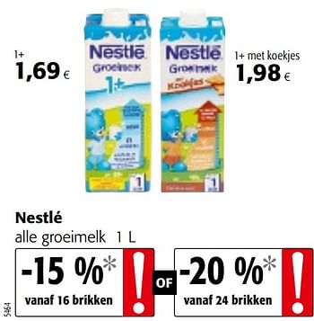 Promoties Nestlé alle groeimelk - Nestlé - Geldig van 05/05/2021 tot 18/05/2021 bij Colruyt