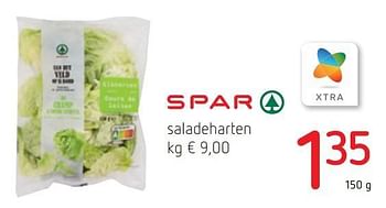 Promoties Saladeharten - Spar - Geldig van 06/05/2021 tot 19/05/2021 bij Spar (Colruytgroup)