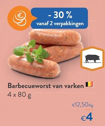 Promoties Barbecueworst van varken - Huismerk - Okay  - Geldig van 05/05/2021 tot 18/05/2021 bij OKay