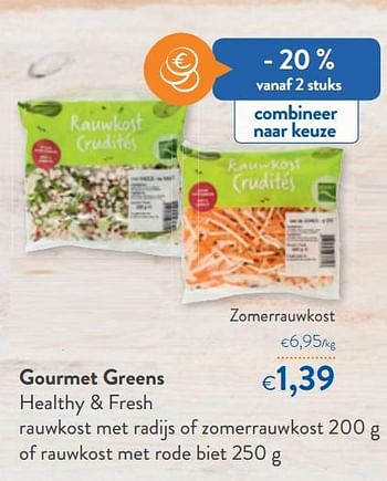 Promoties Gourmet greens zomerrauwkost - Gourmet Greens - Geldig van 05/05/2021 tot 18/05/2021 bij OKay