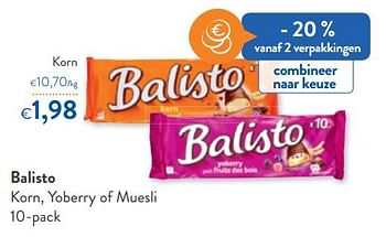 Promoties Balisto korn - Balisto - Geldig van 05/05/2021 tot 18/05/2021 bij OKay