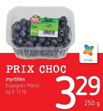 Promotions Myrtilles espagne- maroc - Spar - Valide de 06/05/2021 à 19/05/2021 chez Spar (Colruytgroup)