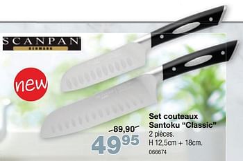Promotions Set couteaux santoku classic - Scanpan - Valide de 03/05/2021 à 30/05/2021 chez Home & Co