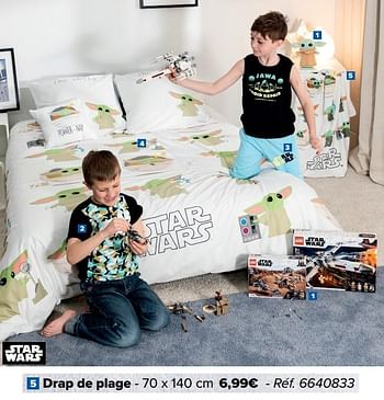 Promotions Drap de plage - Star Wars - Valide de 05/05/2021 à 17/05/2021 chez Carrefour
