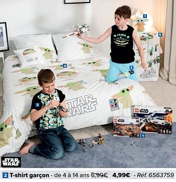 Promotions T-shirt garçon - Star Wars - Valide de 05/05/2021 à 17/05/2021 chez Carrefour