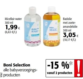 Promoties Boni selection alle babyverzorgingsproducten - Boni - Geldig van 05/05/2021 tot 18/05/2021 bij Colruyt