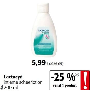 Promoties Lactacyd intieme scheerlotion - Lactacyd - Geldig van 05/05/2021 tot 18/05/2021 bij Colruyt