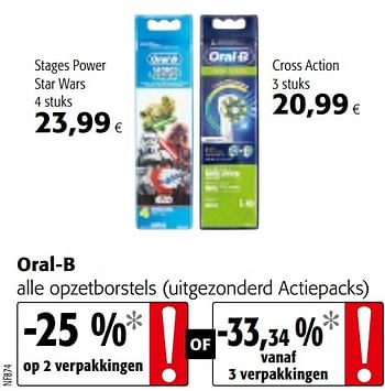 Oral B Oral B Alle Opzetborstels Promotie Bij Colruyt