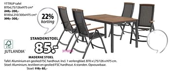 Promoties Maderne stoel - Jutlandia - Geldig van 03/05/2021 tot 16/05/2021 bij Jysk