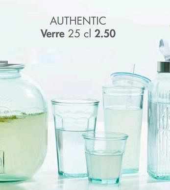 Promotions Authentic verre - Produit maison - Casa - Valide de 03/05/2021 à 13/06/2021 chez Casa