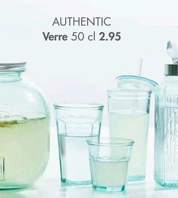 Promotions Authentic verre - Produit maison - Casa - Valide de 03/05/2021 à 13/06/2021 chez Casa