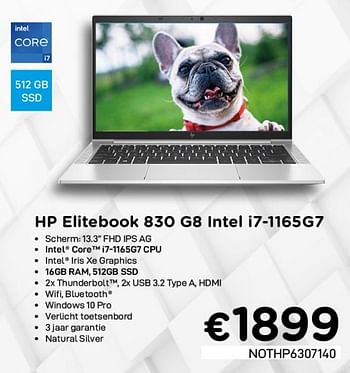 Promoties Hp elitebook 830 g8 intel i7-1165g7 - HP - Geldig van 04/05/2021 tot 31/05/2021 bij Compudeals