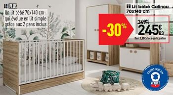 Produit Maison Conforama Lit Bebe Calinou En Promotion Chez Conforama