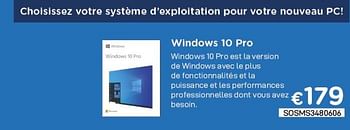 Promoties Microsoft windows 10 pro - Microsoft - Geldig van 04/05/2021 tot 31/05/2021 bij Compudeals