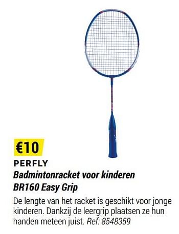 Promoties Perfly badmintonracket voor kinderen br160 easy grip - Huismerk - Decathlon - Geldig van 01/05/2021 tot 31/12/2021 bij Decathlon