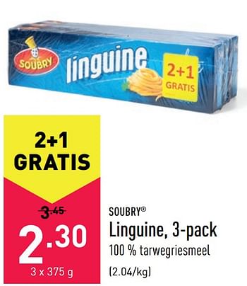 Promoties Linguine - Soubry - Geldig van 14/05/2021 tot 21/05/2021 bij Aldi