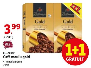Promotions Café moulu gold - Bellarom - Valide de 10/05/2021 à 15/05/2021 chez Lidl