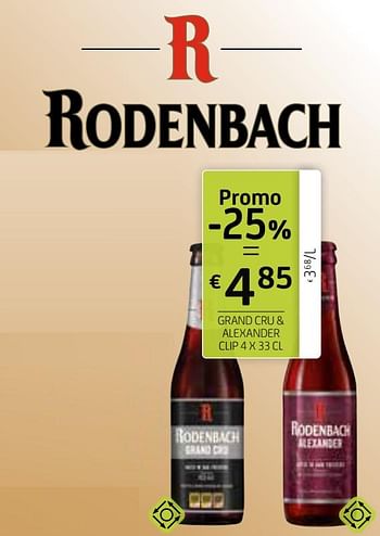 Promoties Rodenbach grand cru + alexander - Rodenbach - Geldig van 07/05/2021 tot 20/05/2021 bij BelBev
