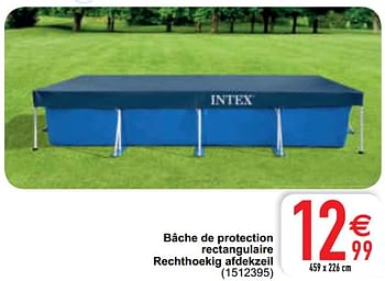 Promoties Bâche de protection rectangulaire rechthoekig afdekzeil - Intex - Geldig van 11/05/2021 tot 22/05/2021 bij Cora
