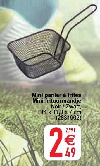 Promotions Mini panier à frites mini frituurmandje - Produit maison - Cora - Valide de 11/05/2021 à 22/05/2021 chez Cora
