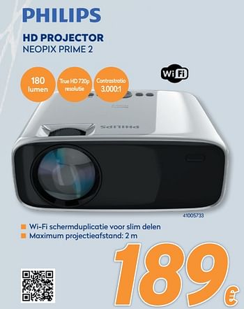 Promoties Philips hd projector neopix prime 2 - Philips - Geldig van 10/05/2021 tot 06/06/2021 bij Krefel