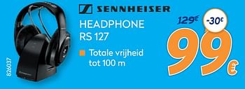 Promoties Sennheiser headphone rs 127 - Sennheiser  - Geldig van 10/05/2021 tot 06/06/2021 bij Krefel