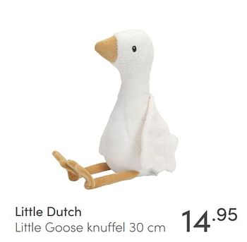 Promoties Little dutch little goose knuffel - Little Dutch - Geldig van 09/05/2021 tot 15/05/2021 bij Baby & Tiener Megastore