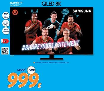Promoties Samsung qled 8k tv qe55q700t - Samsung - Geldig van 10/05/2021 tot 06/06/2021 bij Krefel