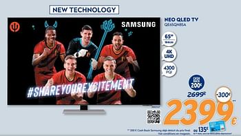 Promotions Samsung neo qled tv qe65qn85a - Samsung - Valide de 10/05/2021 à 06/06/2021 chez Krefel