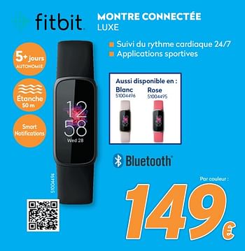 Promotions Fitbit montre connectée luxe - Fitbit - Valide de 10/05/2021 à 06/06/2021 chez Krefel