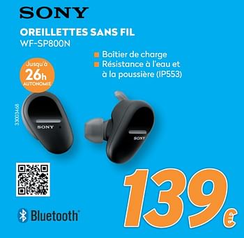 Promotions Sony oreillettes sans fil wf-sp800n - Sony - Valide de 10/05/2021 à 06/06/2021 chez Krefel