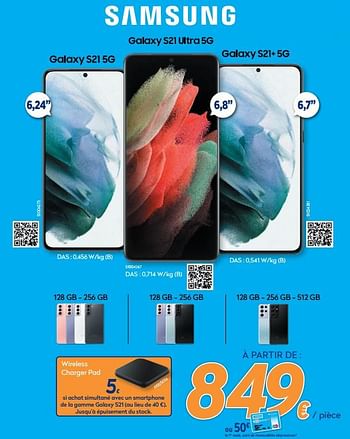 Promotions Samsung galaxy s21 5g - Samsung - Valide de 10/05/2021 à 06/06/2021 chez Krefel