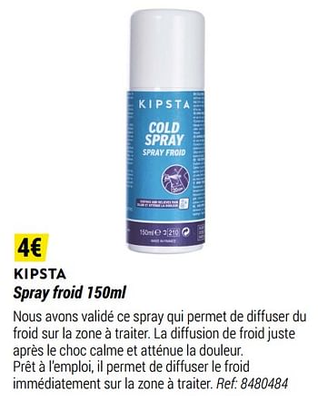 Promotions Kipsta spray froid - Kipsta - Valide de 01/05/2021 à 31/12/2021 chez Decathlon
