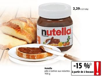 Promotions Nutella pâte à tartiner aux noisettes - Nutella - Valide de 05/05/2021 à 18/05/2021 chez Colruyt
