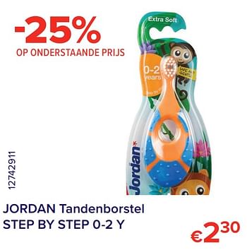 Promoties Jordan tandenborstel step by step 0-2 y - Jordan - Geldig van 01/05/2021 tot 31/05/2021 bij Euro Shop
