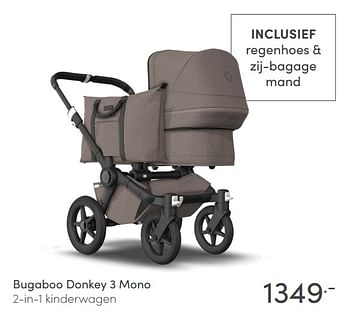 Promotions Bugaboo donkey 3 mono 2-in-1 kinderwagen - Bugaboo - Valide de 09/05/2021 à 15/05/2021 chez Baby & Tiener Megastore