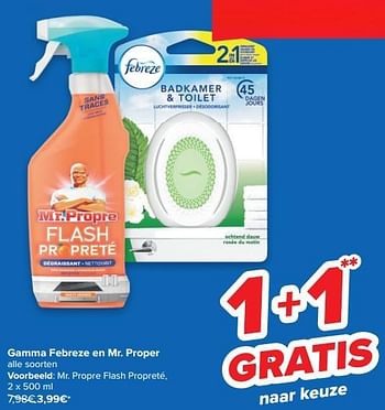 Promoties Mr. propre flash propreté - Mr. Propre - Geldig van 12/05/2021 tot 17/05/2021 bij Carrefour