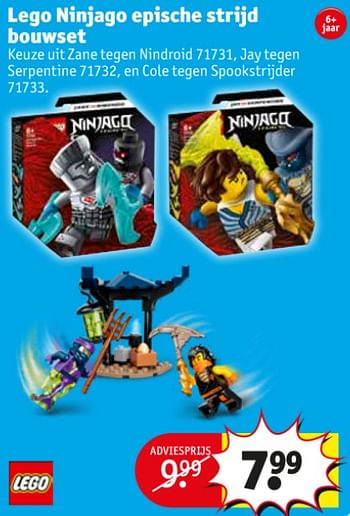 Promoties Lego ninjago epische strijd bouwset - Lego - Geldig van 11/05/2021 tot 16/05/2021 bij Kruidvat