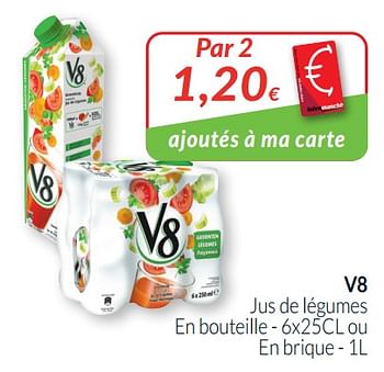 Promotions V8 jus de légumes - V8 - Valide de 01/05/2021 à 31/05/2021 chez Intermarche