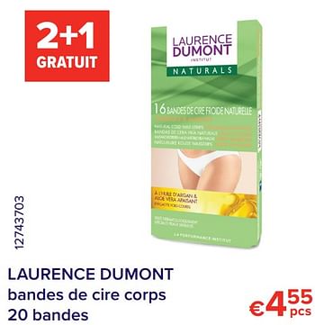 Promotions Laurence dumont bandes de cire corps 20 bandes - Laurence Dumont - Valide de 01/05/2021 à 31/05/2021 chez Euro Shop