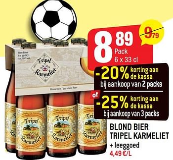 Promoties Blond bier tripel karmeliet - TRipel Karmeliet - Geldig van 12/05/2021 tot 18/05/2021 bij Smatch