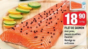 Promotions Filet de saumon - Produit Maison - Smatch - Valide de 12/05/2021 à 18/05/2021 chez Smatch