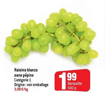 Promotions Raisins blancs sans pépins - Produit Maison - Smatch - Valide de 12/05/2021 à 18/05/2021 chez Smatch