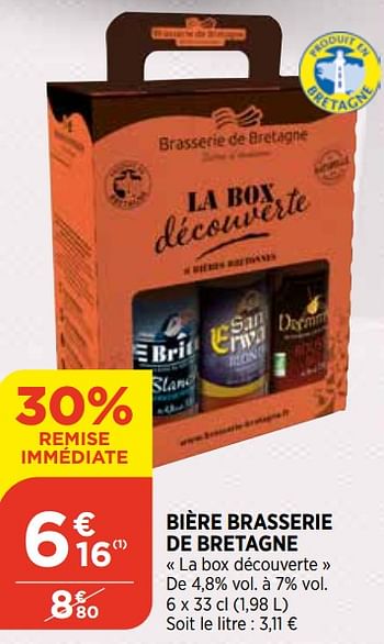 Promotions Bière brasserie de bretagne - Brasserie de Bretagne - Valide de 12/05/2021 à 17/05/2021 chez Atac