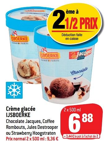 Promotions Crème glacée ijsboerke - Ijsboerke - Valide de 12/05/2021 à 18/05/2021 chez Match