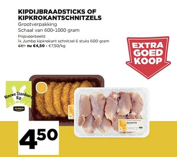 Promoties Jumbo kipkrokant schnitzel - Huismerk - Jumbo - Geldig van 12/05/2021 tot 18/05/2021 bij Jumbo