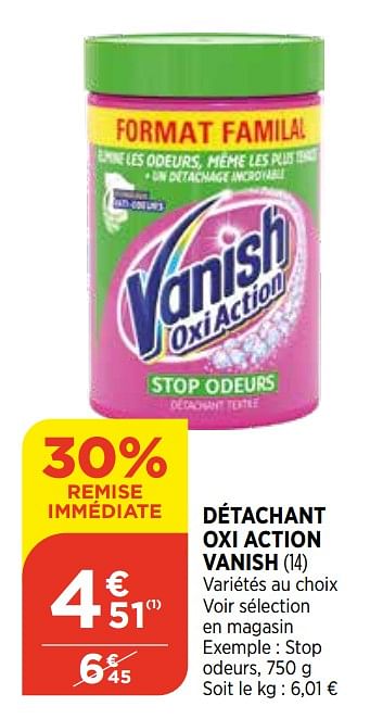 Promoties Détachant oxi action vanish - Vanish - Geldig van 12/05/2021 tot 17/05/2021 bij Atac