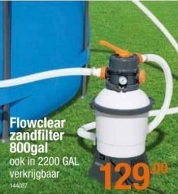 Promoties Flowclear zandfilter - Flowclear - Geldig van 06/05/2021 tot 26/05/2021 bij Cevo Market