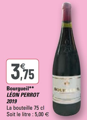 Promotions Bourgueil léon perrot 2019 - Vins rouges - Valide de 12/05/2021 à 23/05/2021 chez G20