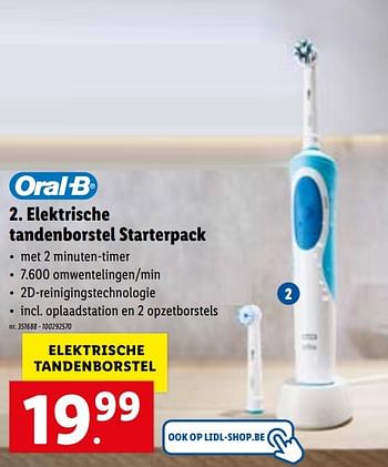 Promoties Elektrische tandenborstel starterpack - Oral-B - Geldig van 17/05/2021 tot 22/05/2021 bij Lidl